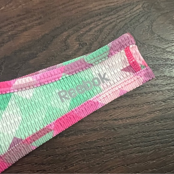 Reebok Pink and Green Sheer Tank Top - Womens Large 12-14 - Picture 4 of 5